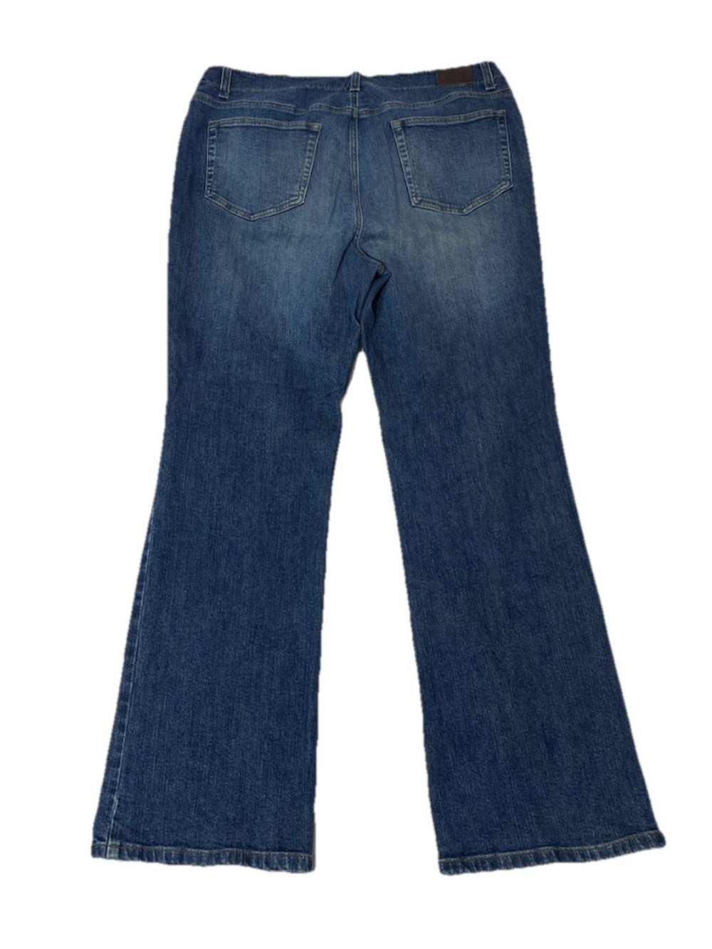 Lands End Women’s Original Fit Classic Waist Boot Leg Jeans Blue Size 16 - Picture 3 of 11
